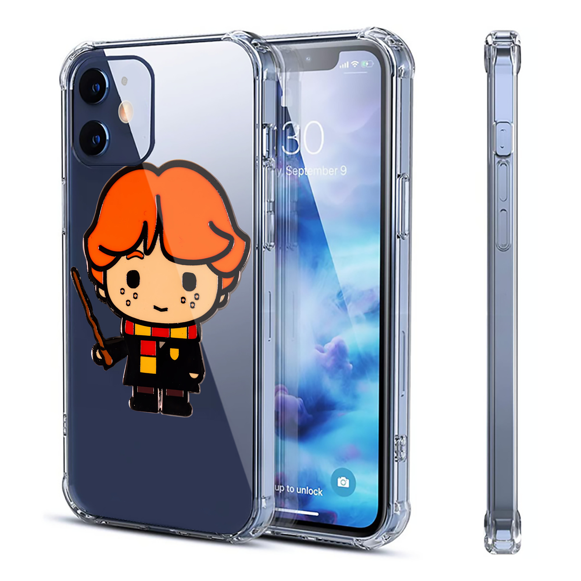 （画像用） Harry Potter ハリー・ポッターシリーズ 【iPhone 12シリーズ対応】透明スマホケース（クリアソフトケース）